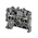 Wago TOPJOB S, 2002 Series Grey Feed Through Terminal Block, 2.5mm², Single-Level, Push-In Cage Clamp Termination,