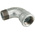 Georg Fischer Malleable Iron Fitting Short Elbow, 2 in BSPT Male (Connection 1), 1-1/2 in BSPP Female (Connection 2)