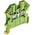 RS PRO Green/Yellow Earth Terminal Block, 2.5mm², Single-Level, Screw Termination