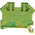 RS PRO Green/Yellow Earth Terminal Block, 2.5mm², Single-Level, Screw Termination