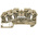 RS PRO Grey DIN Rail Terminal Block, 2.5mm², Double-Level, Spring Clamp Termination