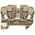 RS PRO Grey DIN Rail Terminal Block, 6mm², Single-Level, Spring Clamp Termination