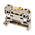 Weidmuller SAK Series Beige, Yellow DIN Rail Terminal Block, 4mm², 1-Level, Screw Termination