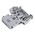 Wago 281 Series Grey Fuse Terminal Block, 4mm², Single-Level, Cage Clamp Termination, Fused