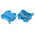 RS PRO Blue Feed Through Terminal Block, Single-Level, Screw Termination
