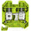 RS PRO Green, Yellow Earth Terminal Block, Single-Level, Screw Termination