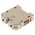 RS PRO Beige Feed Through Terminal Block, Double-Level, Screw Termination