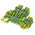 RS PRO Green, Yellow Earth Terminal Block, Double-Level, Screw Termination