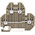 RS PRO Beige Feed Through Terminal Block, Double-Level, Screw Termination