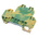 RS PRO Green, Yellow Earth Terminal Block, Double-Level, Screw Termination