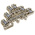 RS PRO Beige Feed Through Terminal Block, Triple-Level, Screw Termination