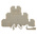 RS PRO Beige Feed Through Terminal Block, Triple-Level, Screw Termination