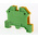 RS PRO Green, Yellow Earth Terminal Block, Single-Level, Screw Termination