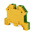 RS PRO Green, Yellow Earth Terminal Block, Single-Level, Screw Termination