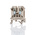 RS PRO Beige DIN Rail Terminal Block, 4mm², Single-Level, Screw Termination