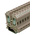 RS PRO Beige DIN Rail Terminal Block, 6mm², Single-Level, Screw Termination