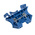 RS PRO Blue DIN Rail Terminal Block, 4mm², Screw Termination