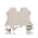 RS PRO Beige DIN Rail Terminal Block, 2.5mm², Screw Termination