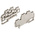 RS PRO Beige Double Level Terminal Block, 2.5mm², Double-Level, Spring Clamp Termination