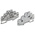 RS PRO Grey Feed Through Terminal Block, 2.5mm²