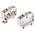 RS PRO Grey DIN Rail Terminal Block, 2.5mm², Spring Clamp Termination