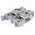 Entrelec SNA Series Grey DIN Rail Terminal Block, 10mm², Single-Level, Screw Termination