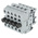 Entrelec MB Series Grey Fused DIN Rail Terminal, 10mm², Screw Termination, Fused
