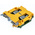 Entrelec SNA Series Green/Yellow Earth Terminal Block, 6mm², Single-Level, Screw Termination
