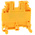 Entrelec SNA Series Yellow DIN Rail Terminal Block, 4mm², Single-Level, Screw Termination