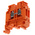 Entrelec SNA Series Orange DIN Rail Terminal Block, 4mm², Single-Level, Screw Termination