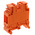 Entrelec SNA Series Orange DIN Rail Terminal Block, 4mm², Single-Level, Screw Termination