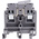 Entrelec SNA Series Grey DIN Rail Terminal Block, 4mm², Single-Level, Screw Termination