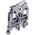 Entrelec SNA Series Grey DIN Rail Terminal Block, 4mm², Single-Level, Screw Termination
