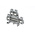 Entrelec SNA Series Grey DIN Rail Terminal Block, 2.5mm², Double-Level, Screw Termination