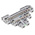 Entrelec SNA Series Green DIN Rail Terminal Block, 2.5mm², Double-Level, Screw Termination