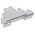 Entrelec SNA Series Green DIN Rail Terminal Block, 2.5mm², Double-Level, Screw Termination