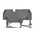 Wago 282 Series Grey Feed Through Terminal Block, 6mm², Single-Level, Cage Clamp Termination