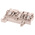 Weidmuller ZDU Series Brown Feed Through Terminal Block, 4mm², Single-Level, Clamp Termination