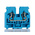 Wago 869 Series Blue DIN Rail Terminal Block, 2.5mm², Single-Level, Cage Clamp Termination, ATEX, IECEx