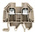 Weidmuller WDU Series Brown Feed Through Terminal Block, 6mm², Single-Level, Screw Termination
