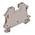 Weidmuller WDU Series Dark Beige DIN Rail Terminal Block, 4mm², Single-Level, Screw Termination, ATEX
