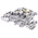 Entrelec M Series Grey Fused DIN Rail Terminal, 4mm², Double-Level, Screw Termination, Fused