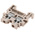 Weidmuller WDU Series Dark Beige DIN Rail Terminal Block, 1.5mm², Single-Level, Screw Termination, ATEX, IECEx