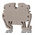 Weidmuller ZDUA Series Dark Beige DIN Rail Terminal Block, 2.5mm², Single-Level, Feed Through Termination, ATEX, IECEx