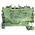 Wago TOPJOB S, 2002 Series Green/Yellow Earth Terminal Block, 2.5mm², Single-Level, Push-In Cage Clamp Termination,