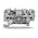 Wago TOPJOB S, 2002 Series Grey Feed Through Terminal Block, 2.5mm², Single-Level, Push-In Cage Clamp Termination,