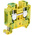 Phoenix Contact UT 16-PE Series Green/Yellow Earth Terminal Block, 1.5 → 25mm², Single-Level, Screw Termination,