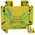 Phoenix Contact UT 16-PE Series Green/Yellow Earth Terminal Block, 1.5 → 25mm², Single-Level, Screw Termination,