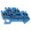 Phoenix Contact STTB 2.5 BU Series Blue Double Level Terminal Block, 0.08 → 4mm², Double-Level, Spring Clamp