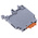 Entrelec SNA Series Grey/Orange Disconnect Terminal Block, 4mm², Single-Level, Screw Termination